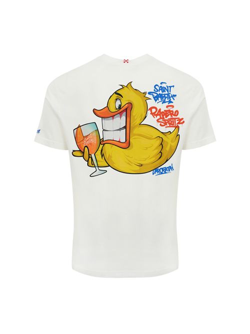 T-shirt con stampa Papero Spritz Mc2 Saint Barth | TSHIRT MAN02946H CPT DUCKY PAPERO 01N